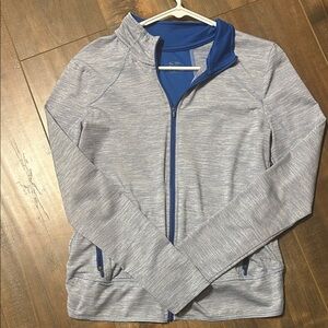 Champion Blue and Gray Women's Hoodie